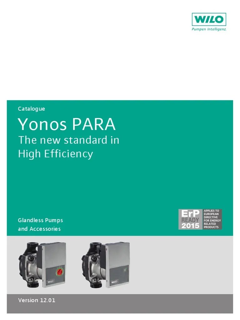 WILO Yonos PARA | Mains Electricity | Pump