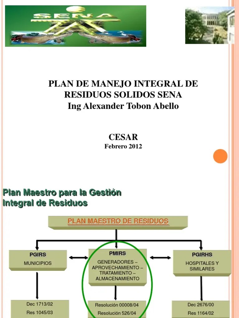 PLAN DE MANEJO INTEGRAL DE RESIDUOS SOLIDOS SENA.pdf El