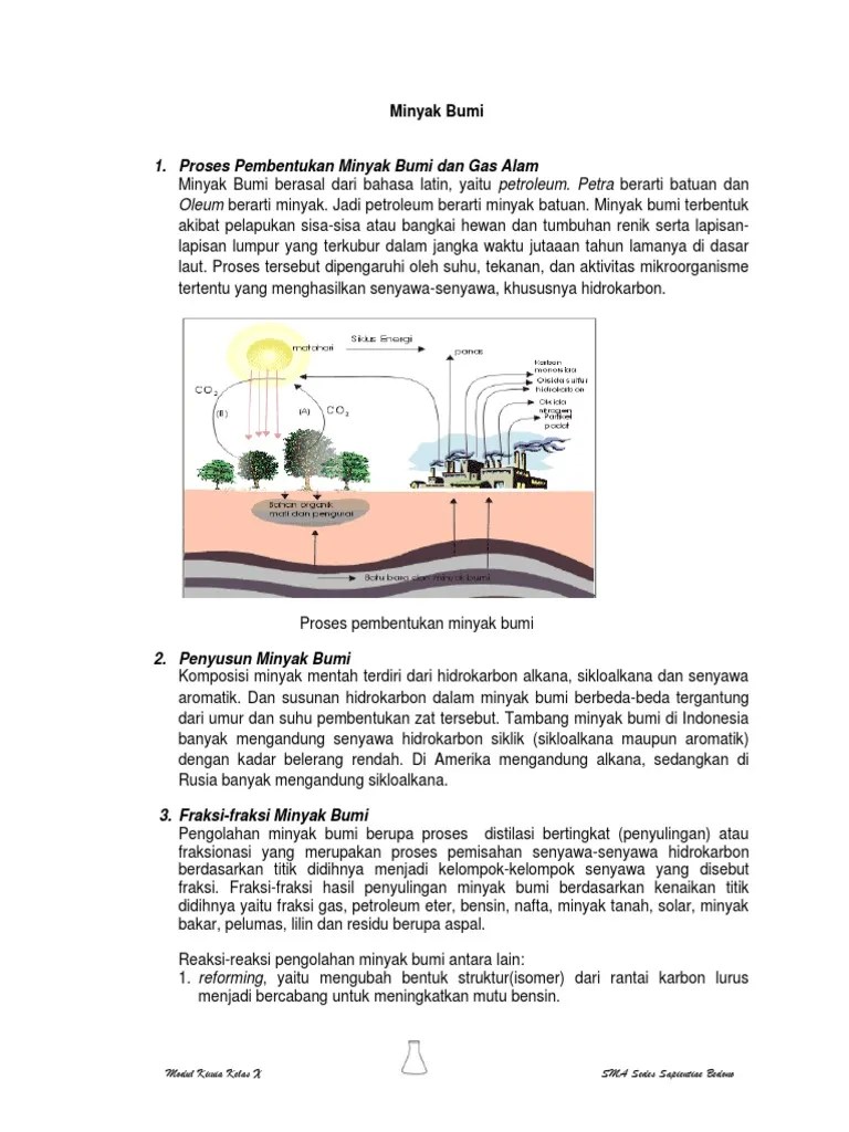 Sebutkan Komponen Utama Penyusun Minyak Bumi Sebutkan Mendetail