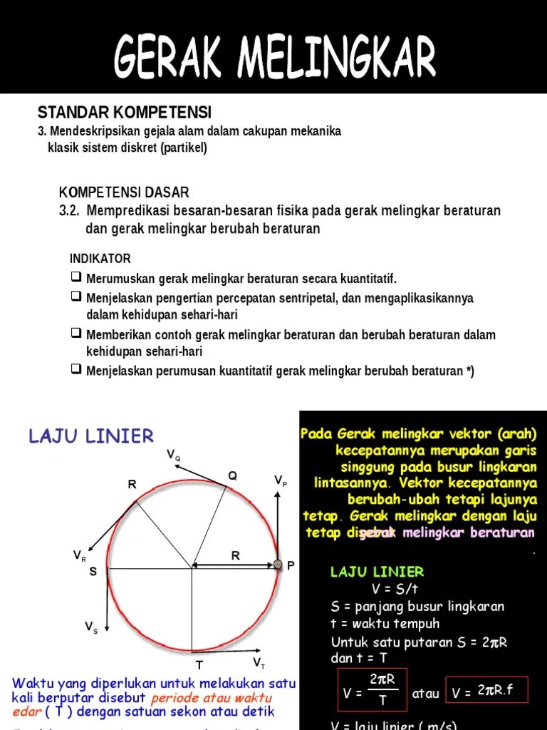 Gerak Melingkar | PDF