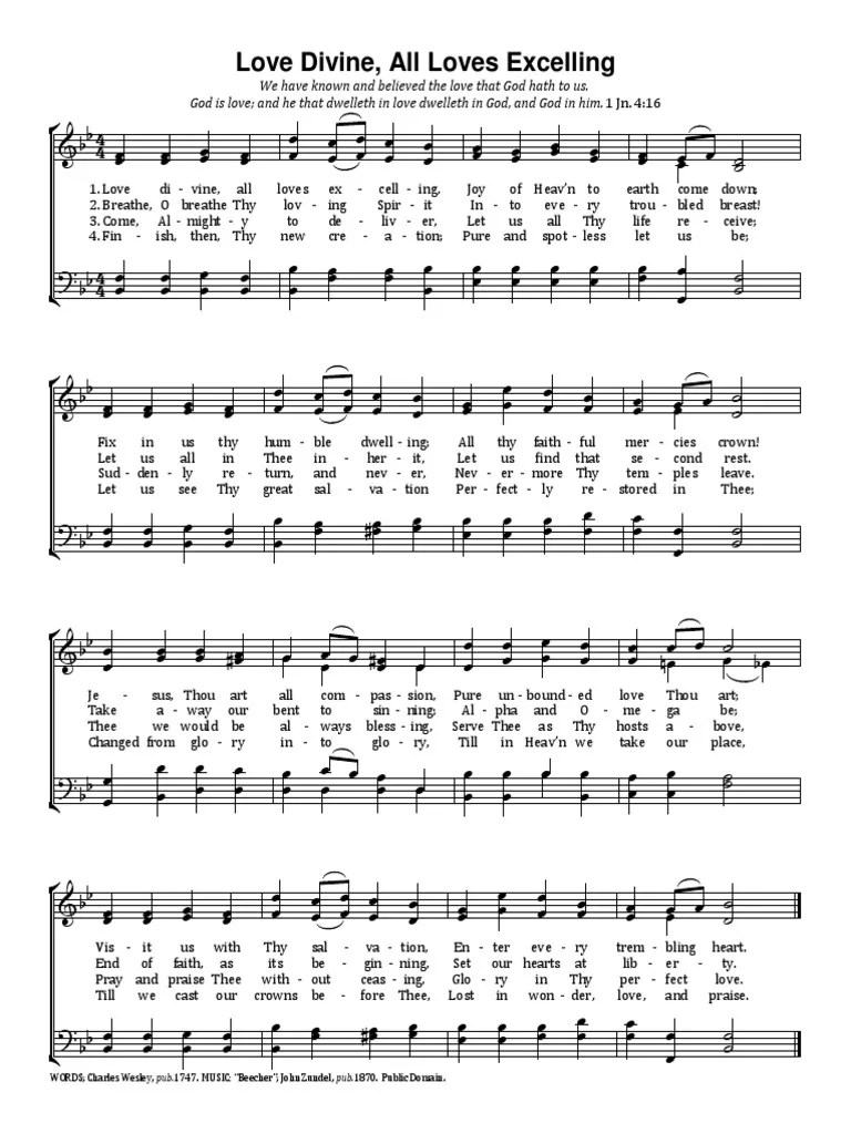 Love Divine All Loves Excelling