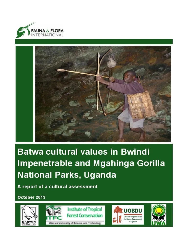 Batwa Cultural Values Report International Union For