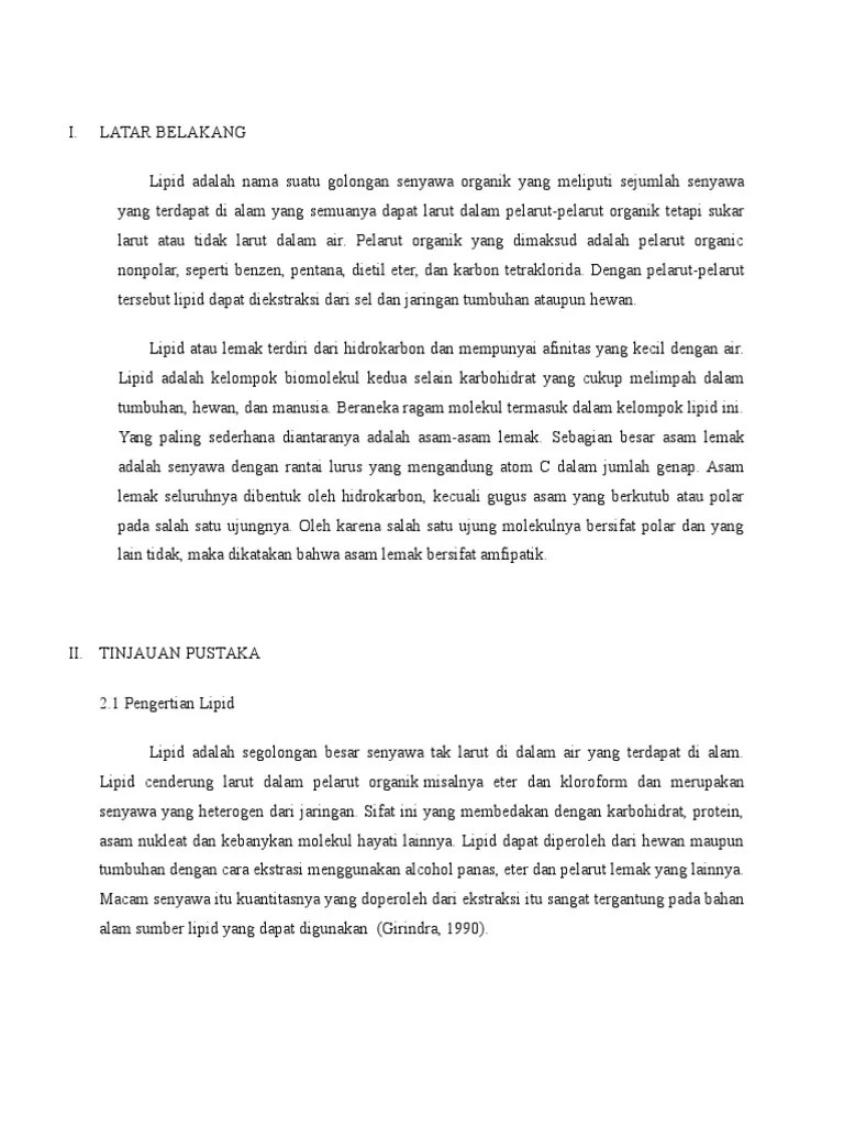 Tinjauan Pustaka Lipid