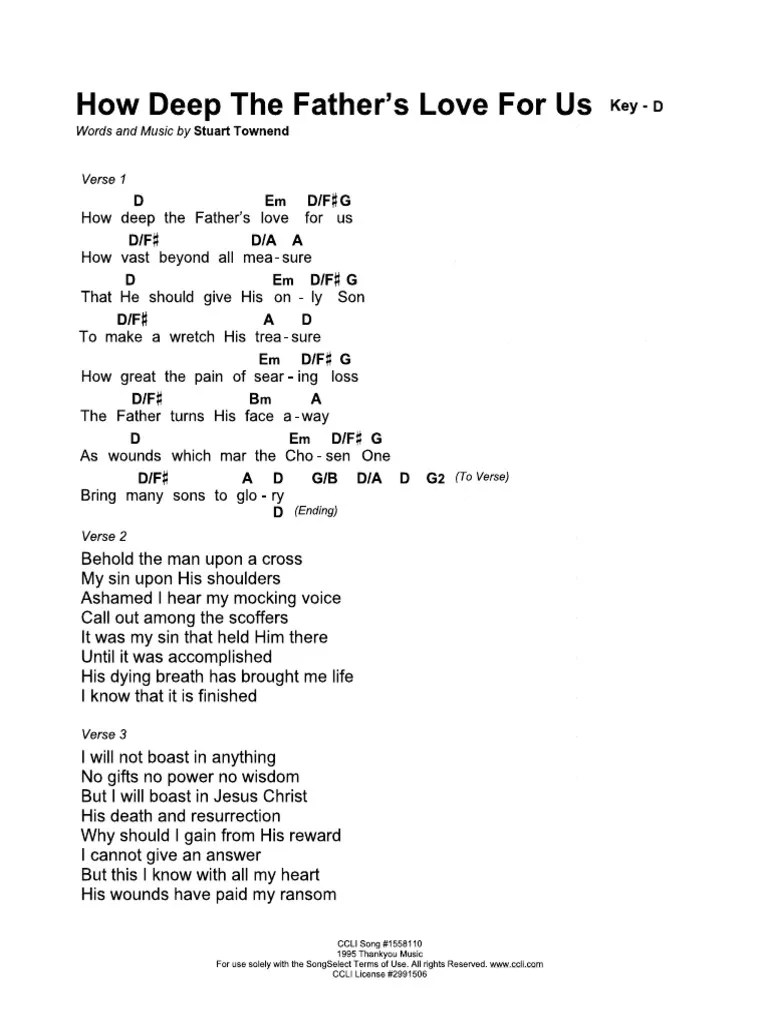 How Deep The Fathers Love For Us.pdf