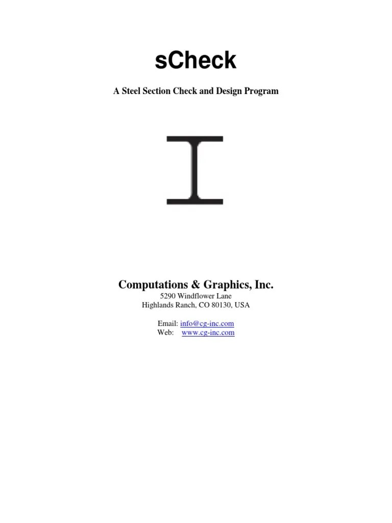 AISC Design Procedure SCheckManual Bending Beam (Structure