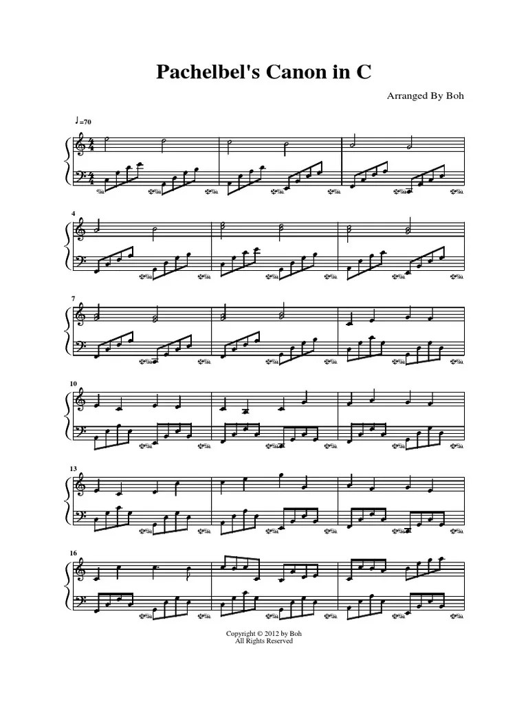 canon in c Pachelbel&#039,s Canon Elements Of Music