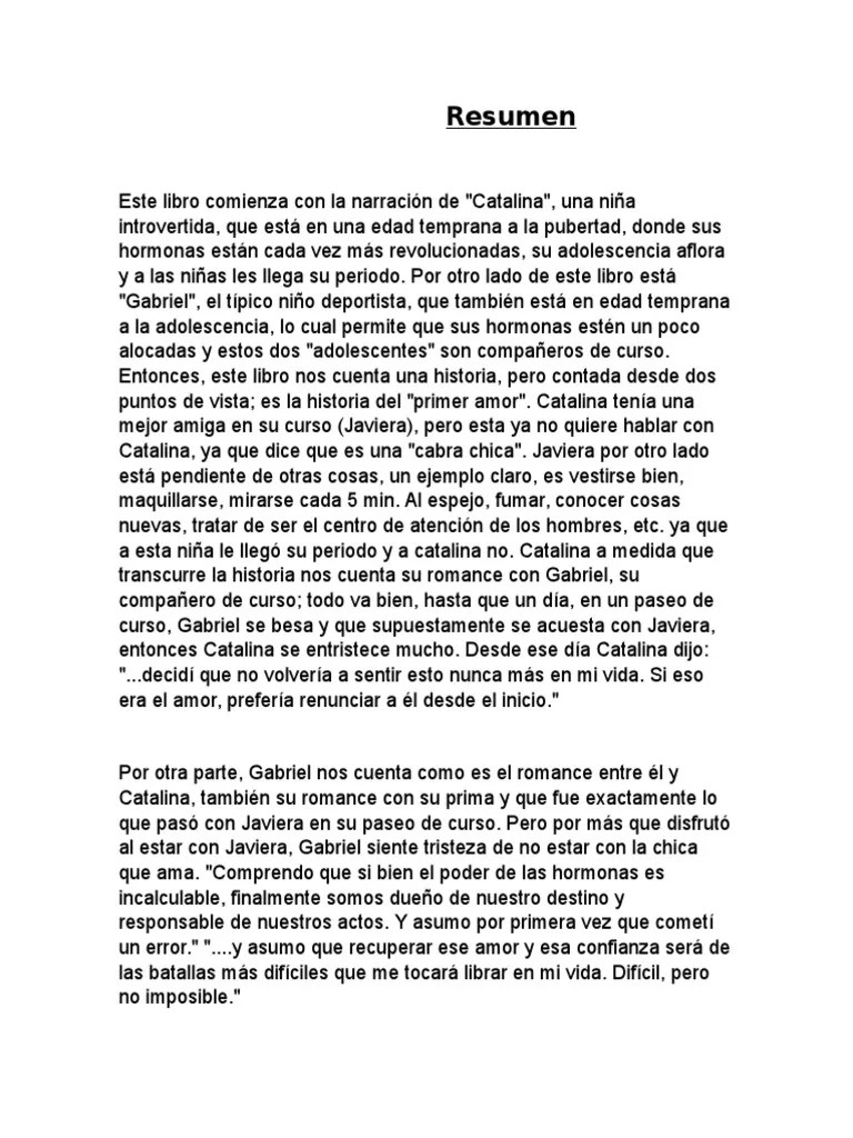 Resumen del libro ``si tu me miras´´ autora