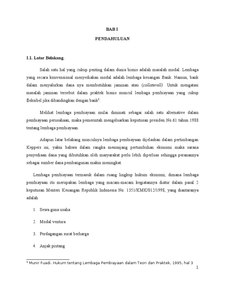 paper Hukum Pembiayaan