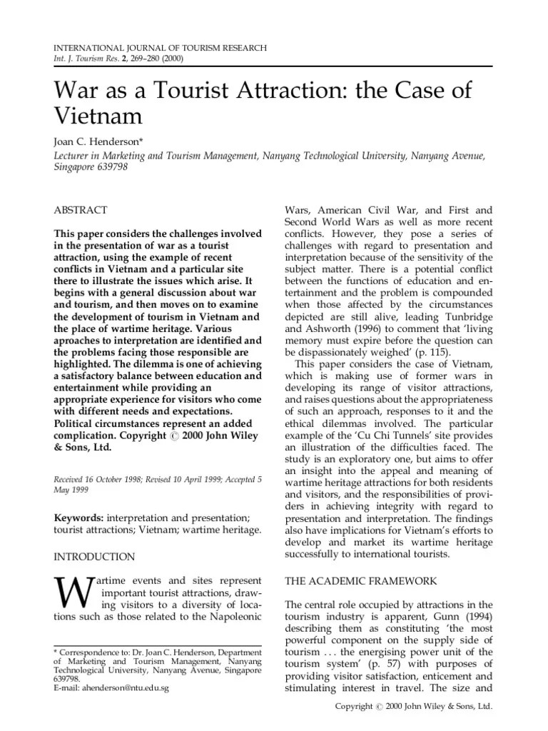 Henderson2000International Journal of Tourism Research