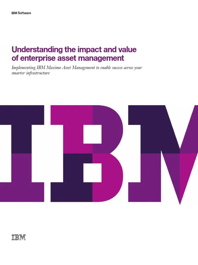 Maximo IBM Asset Management Brochure PDF Business Process