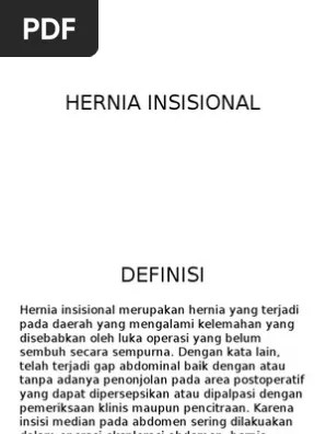 Hernia Insisional | PDF