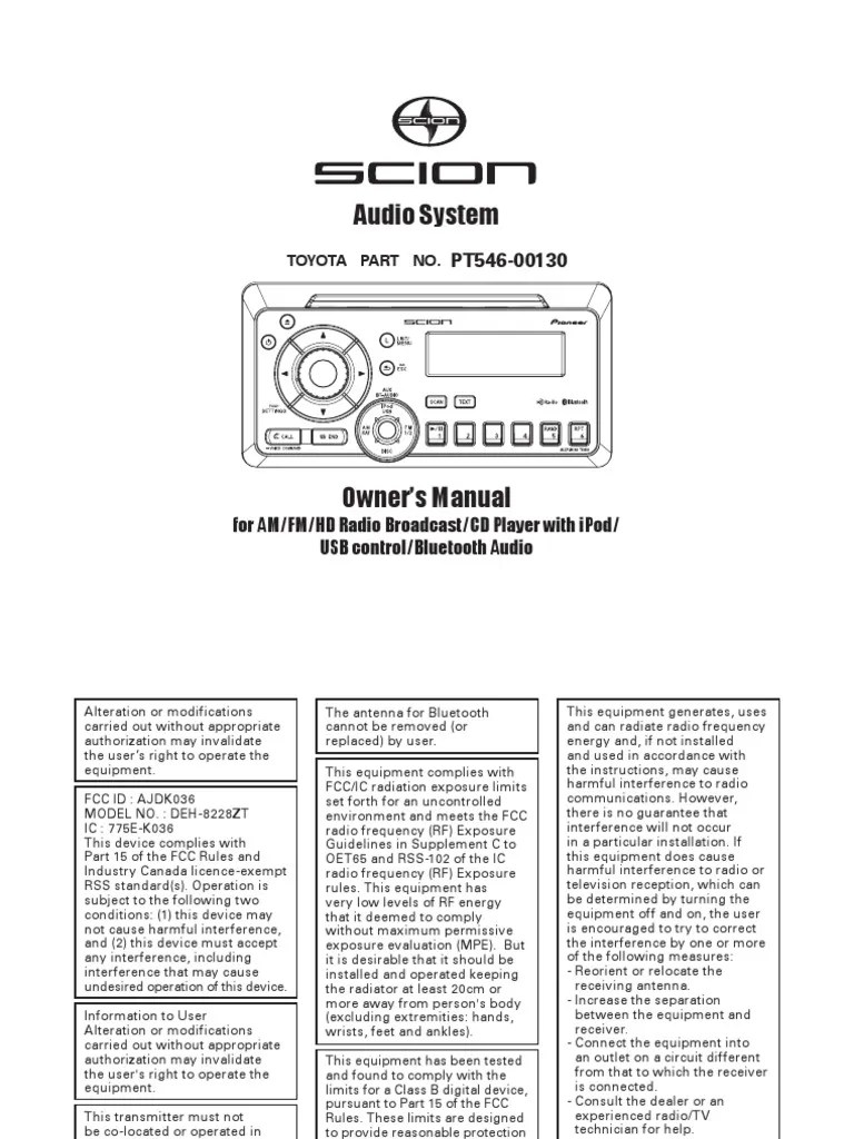 Pioneer Audio Owner Manual | PDF | I Pod | I Phone