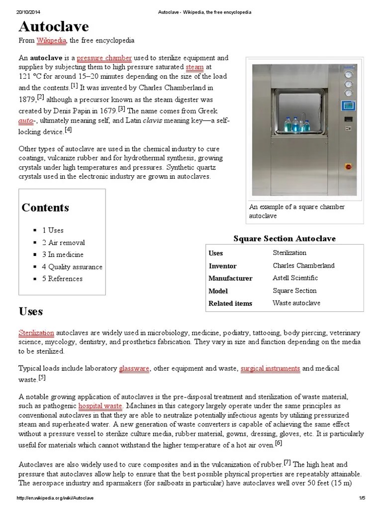 Autoclave Wikipedia, the free encyclopedia.pdf Wellness Nature