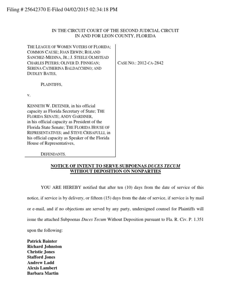 subpoena Government Politics