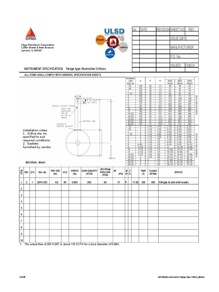 Restriction Orifice Plate Calculator Gas Fluid Dynamics Liquids