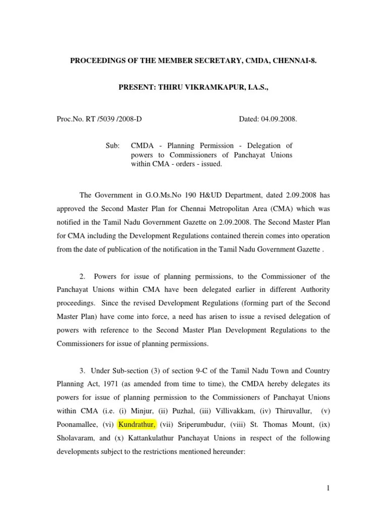 CMDA Approval Delegation PDF Government Business