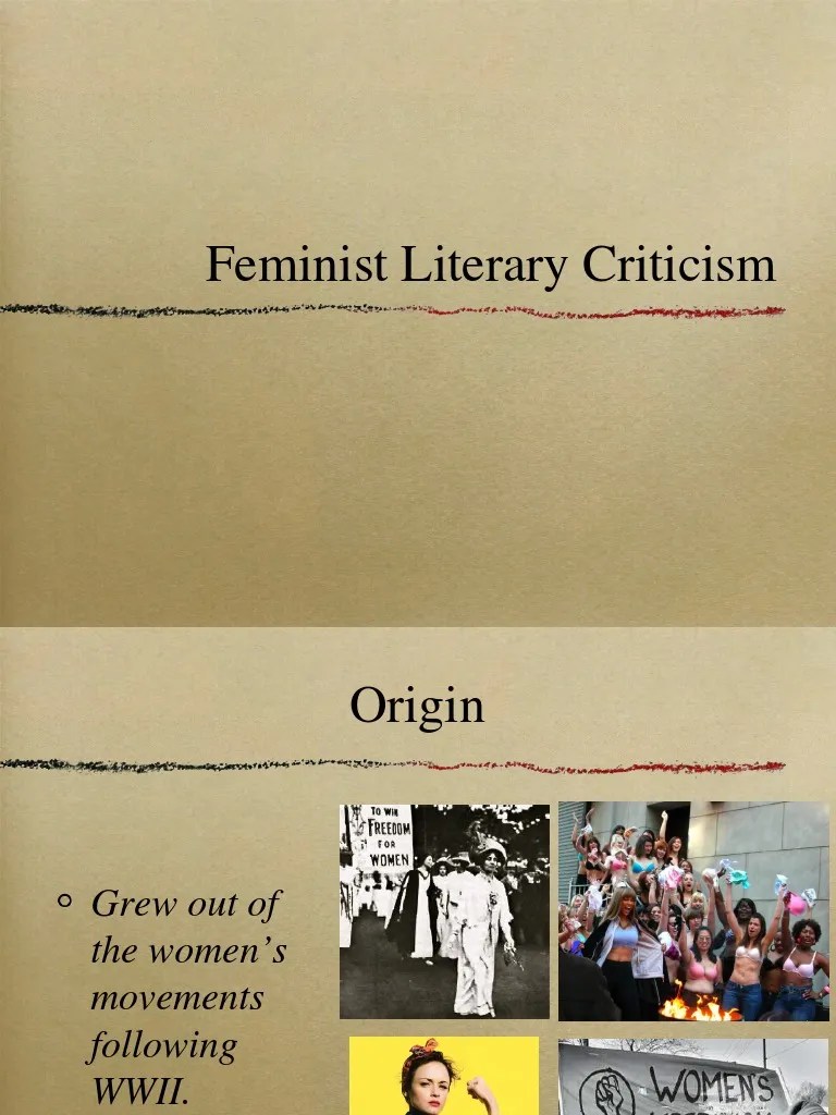 Feminist Criticism
