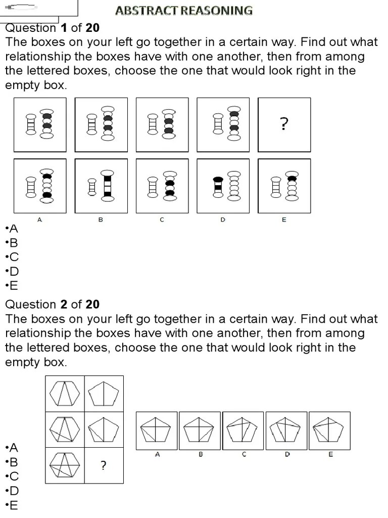 Abstract Reasoning Teaching Mathematics Leisure