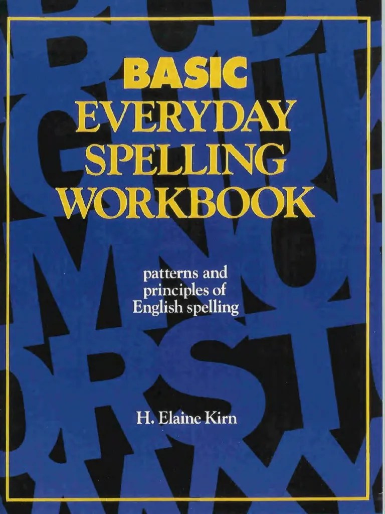 Basic Everyday Spelling Workbook PDF