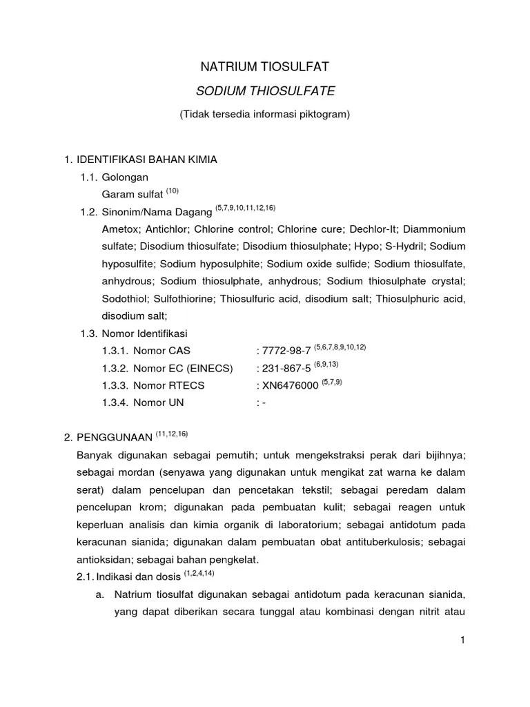 01 Natrium Tiosulfat