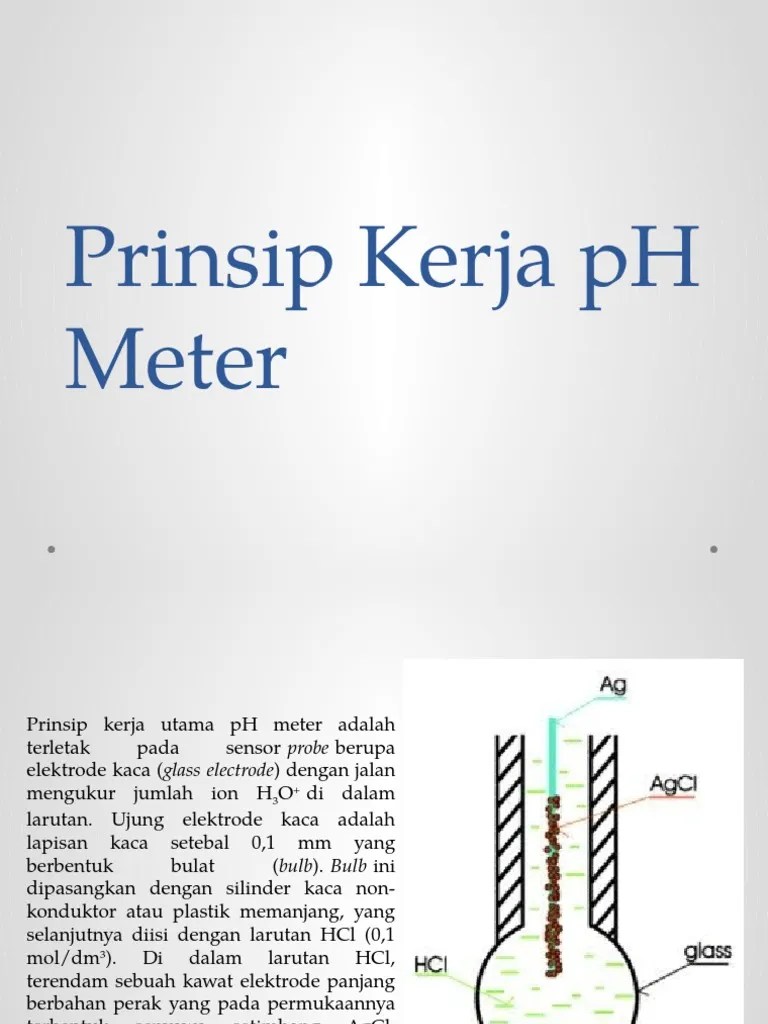 Prinsip Kerja PH Meter