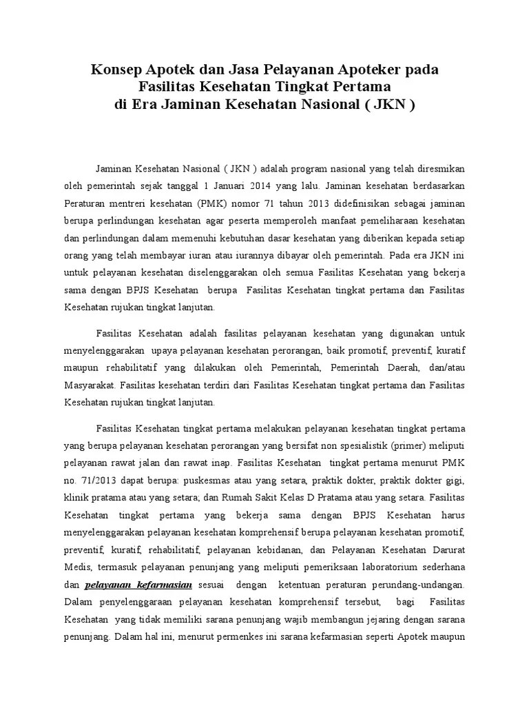 pelayanan kefarmasian era JKN