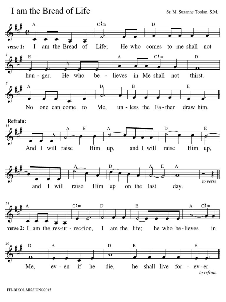 I Am the Bread of Life Divertissement (Général)