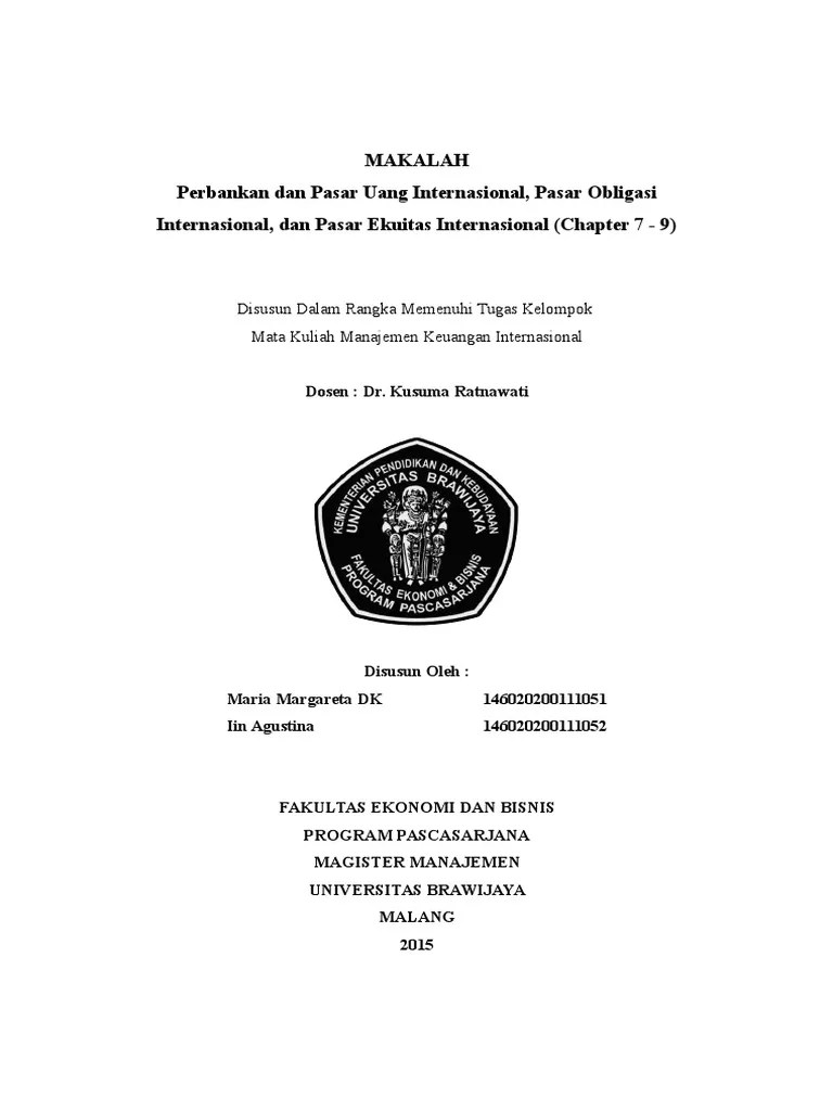 Makalah Perbankan dan Pasar Uang Internasional, Pasar Obligasi