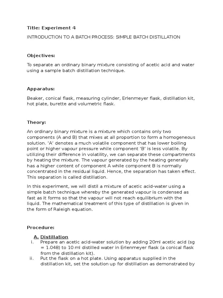 [Lab Report Operation Unit] Experiment 4 INTRODUCTION TO A BATCH