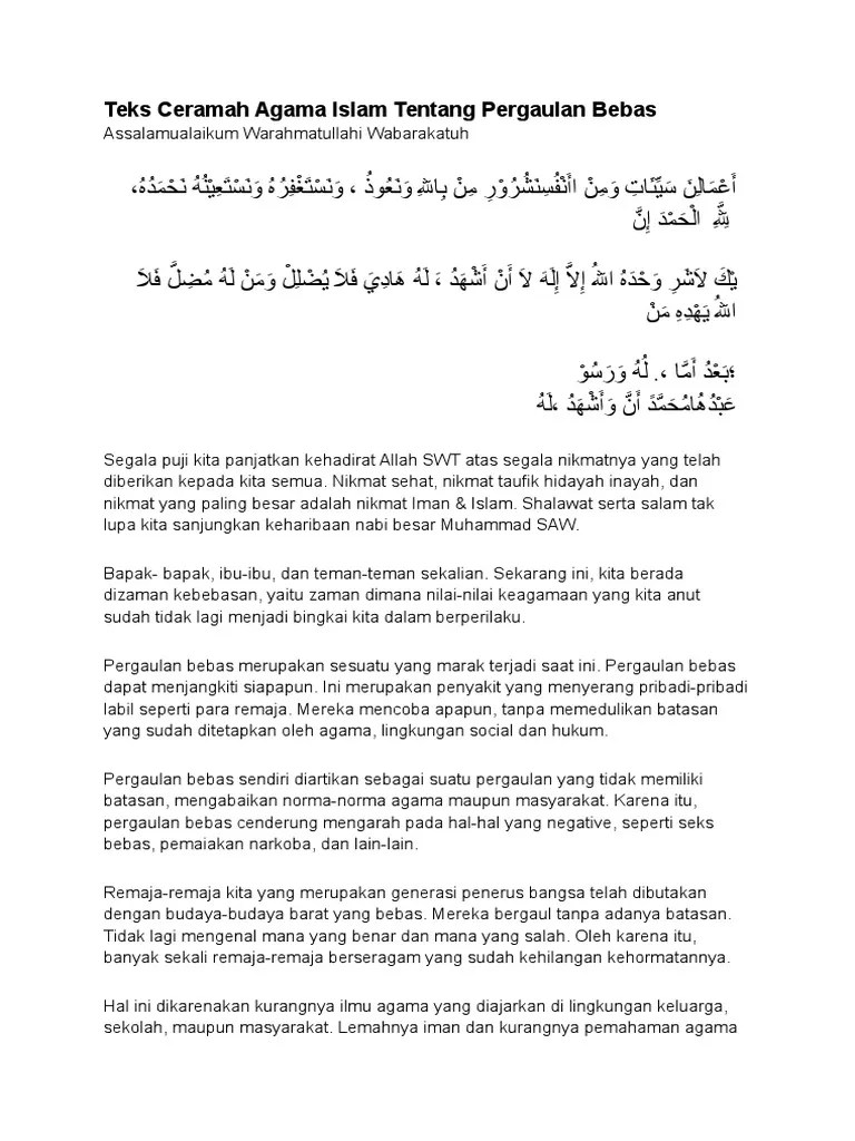 Contoh Pidato Agama Islam Tentang Ilmu Mosaicone