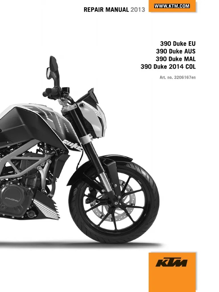 Manual KTM Duke 390 | PDF