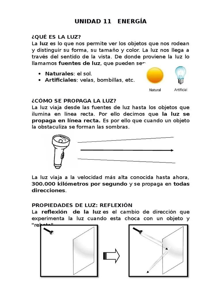 Tema 11. La Luz y Sus Propiedades.