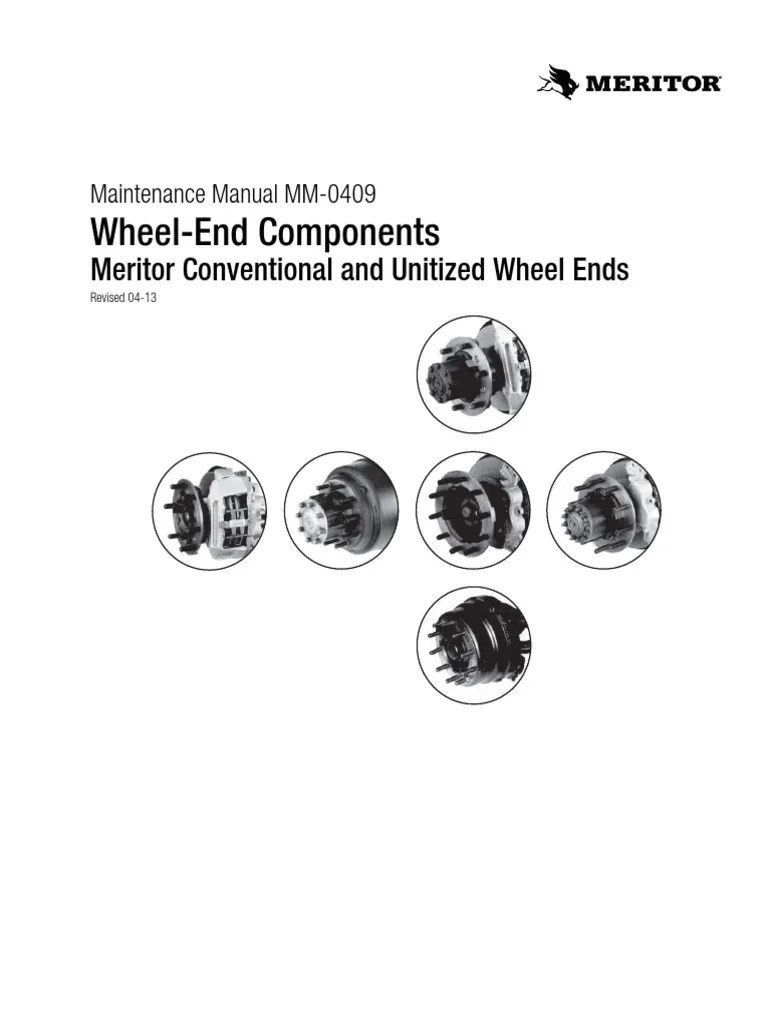 Meritor HubWheel End Components PDF