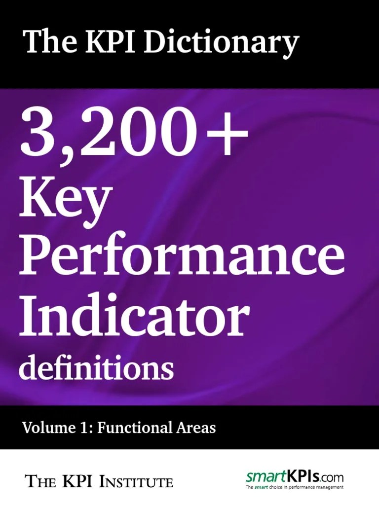 KPI Dictionary Vol1 Preview Performance Indicator E Commerce