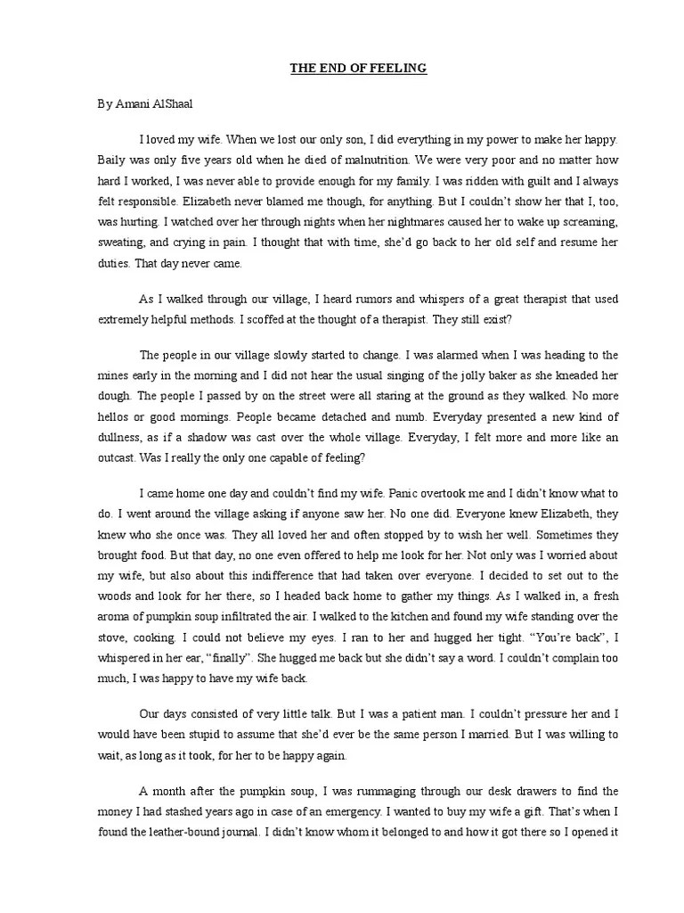 Short Story Example New Plot (Narrative) Narration