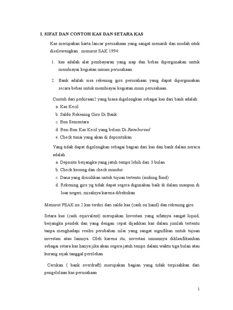Pemeriksaan Kas Dan Setara Kas