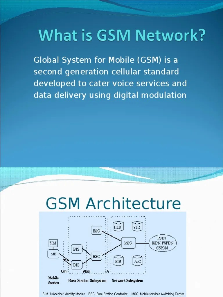 What Is GSM Network PDF Radio