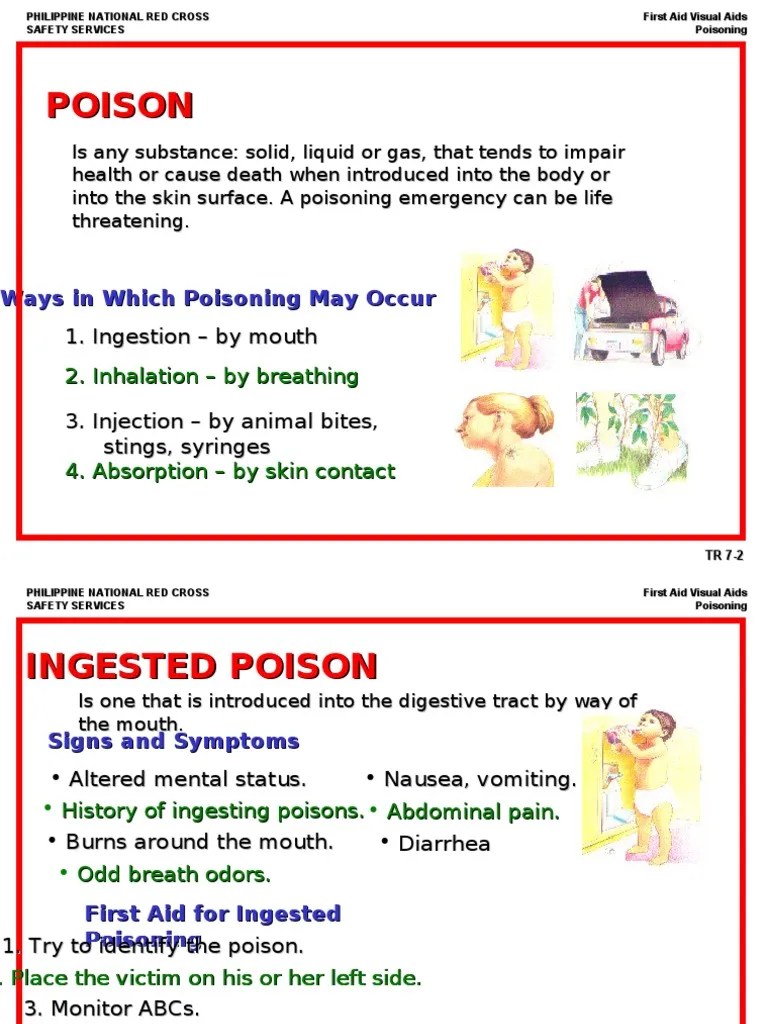 Mod 7 Poisoning PDF Poison First Aid