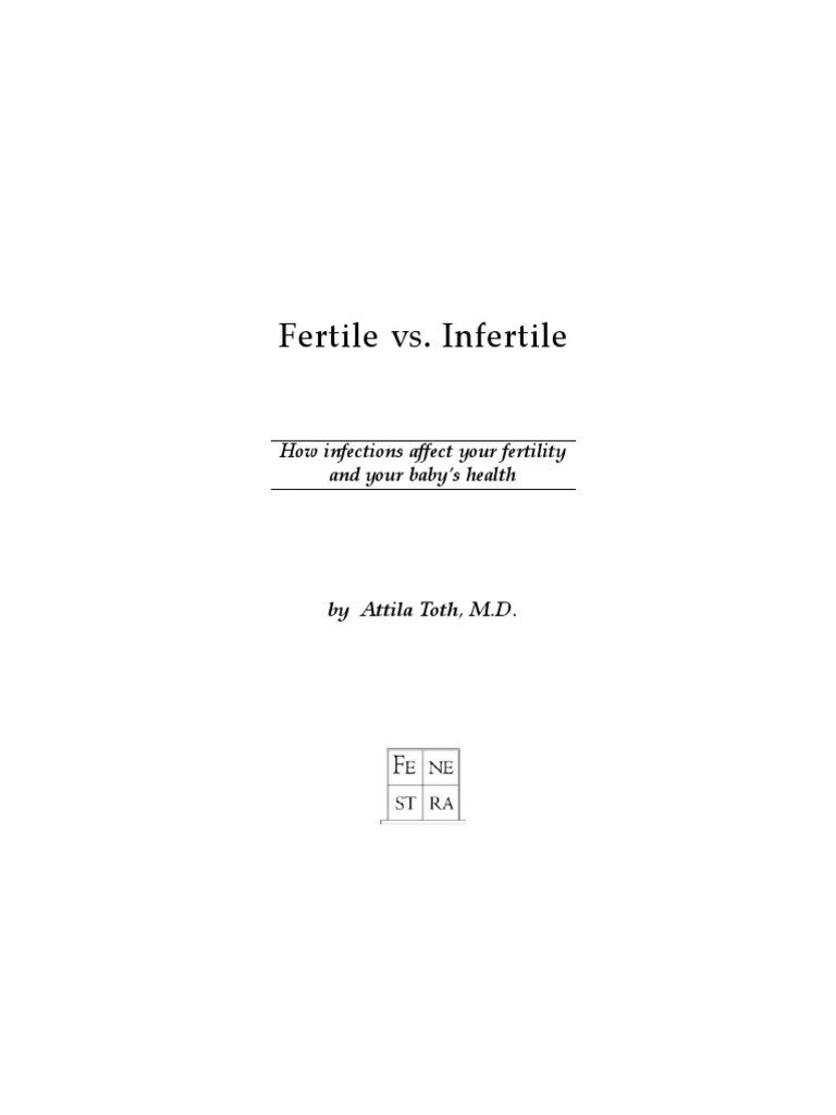 Fertile vs Infertile Book Infertility Assisted Reproductive Technology
