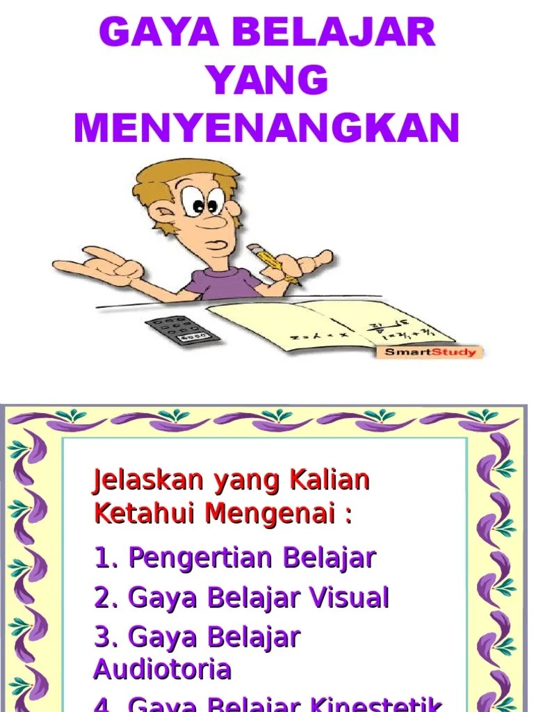 Ppt Cara Belajar Efektif Dan Menyenangkan Cara Mengajarku