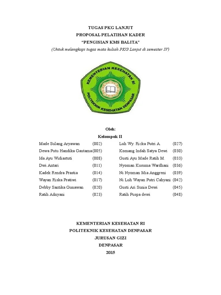Proposal Pelatihan Kader Posyandu