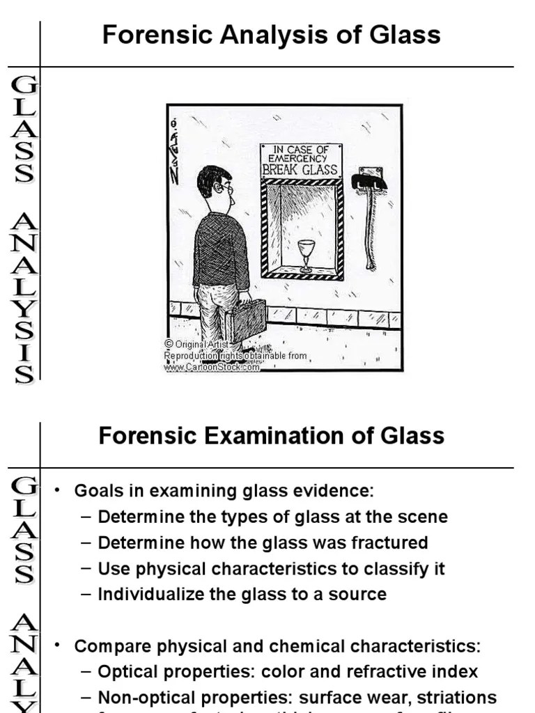 Glass Composition Types Fracture Patterns Sample Collection and