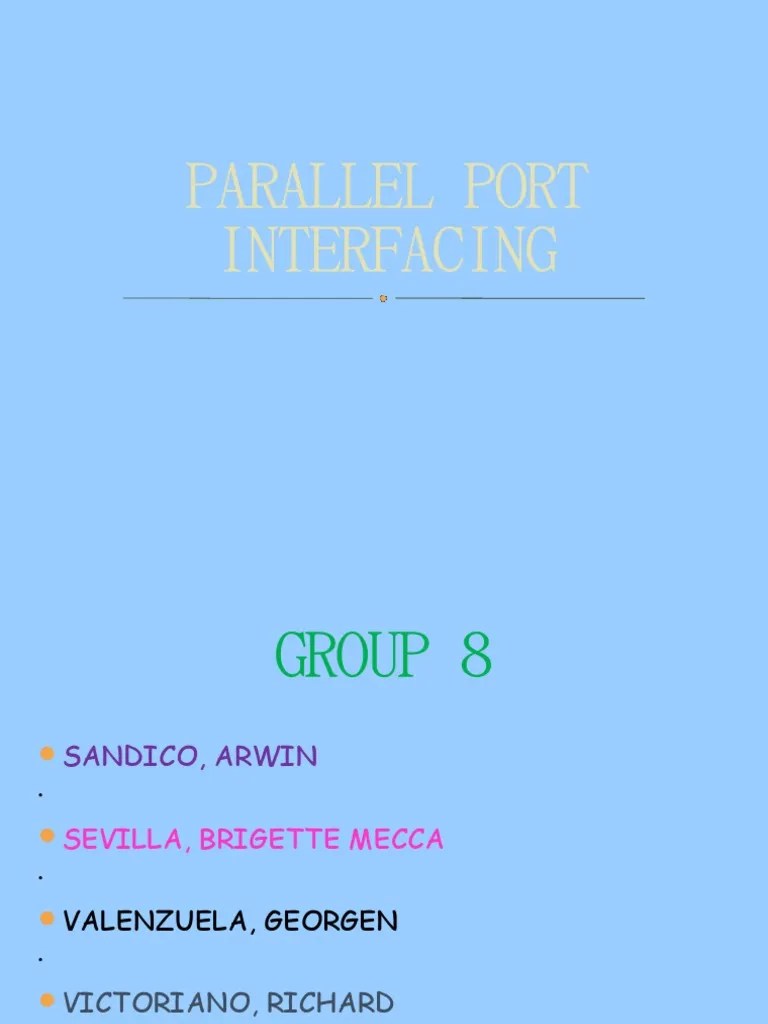 Parallel Port Interfacing PDF Microsoft Windows Windows Nt