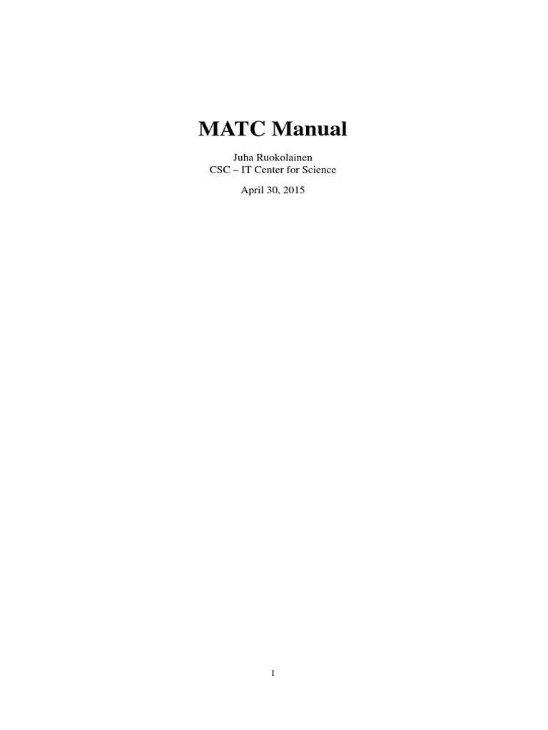 Elmer Manual | PDF | Matrix (Mathematics) | Eigenvalues And Eigenvectors
