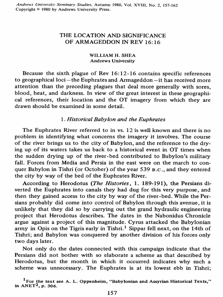 The Location and Significance Harmagedon Armageddon Elijah
