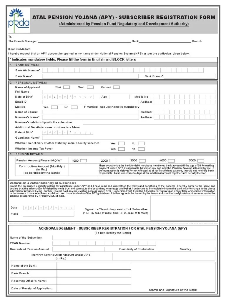 3_c_Subscriber_Registration_Form_APY.pdf Payments Government Free