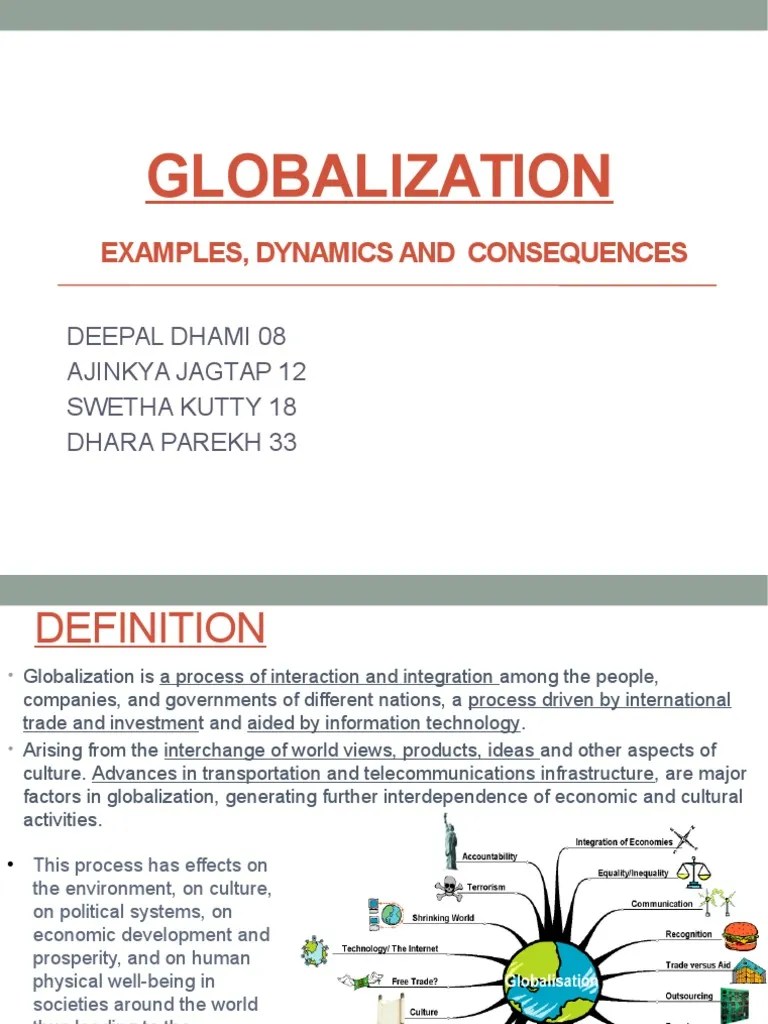Globalization Examples, Dynamics and Consequences PDF Globalization Mass Media