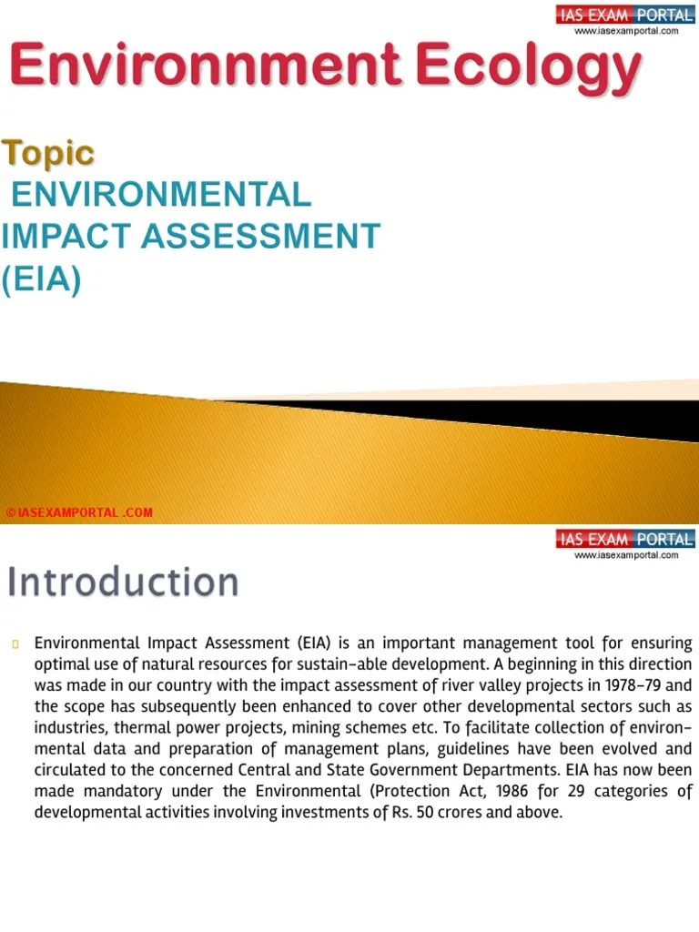 Environmental Impact Assessment.ppt Environmental Impact Assessment