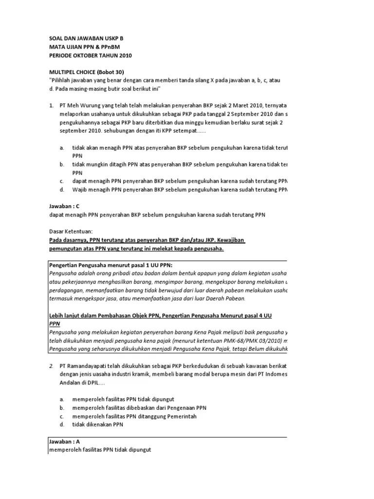 Contoh Soal Spt Ppn Dan Jawabannya – Python