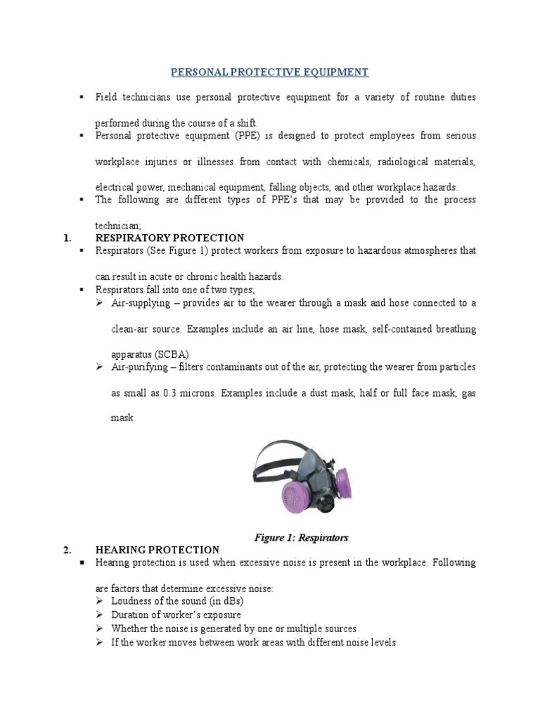 Personal Protective Equipment PDF Personal Protective Equipment